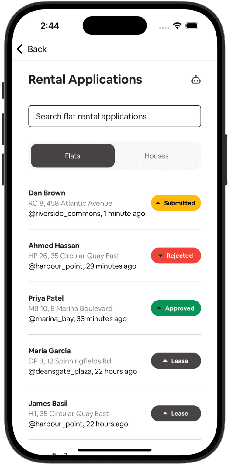 Estate Manager - Rental Applications Management