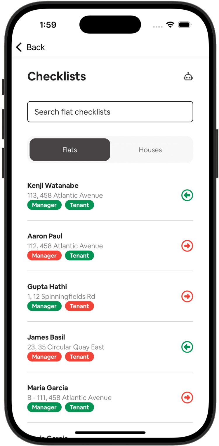 Estate Manager - Move-In/Move-Out Checklists