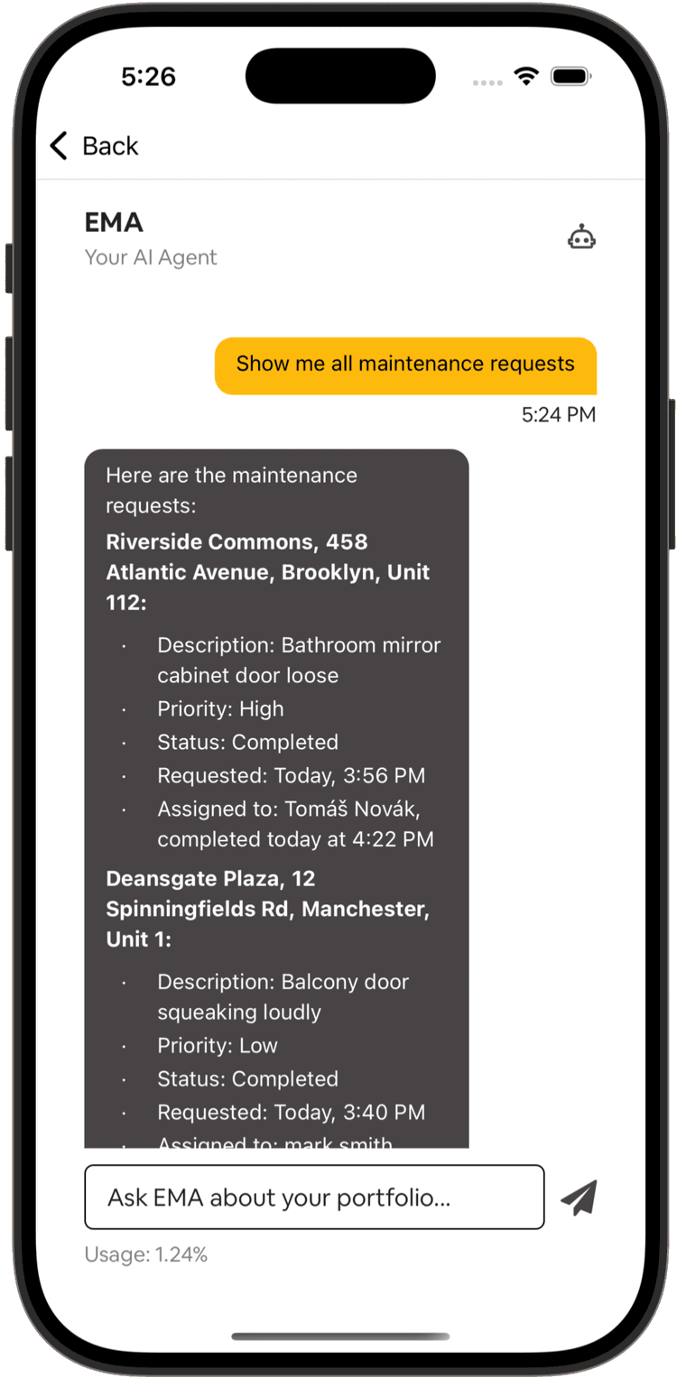 Estate Manager AI Assistant (EMA) - Smart Property Insights