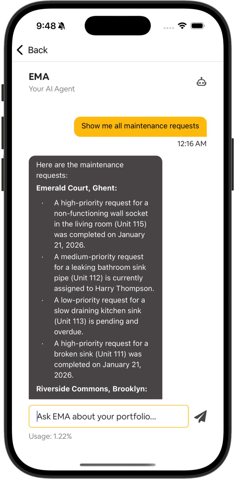 Estate Manager AI Assistant (EMA) - Smart Property Insights