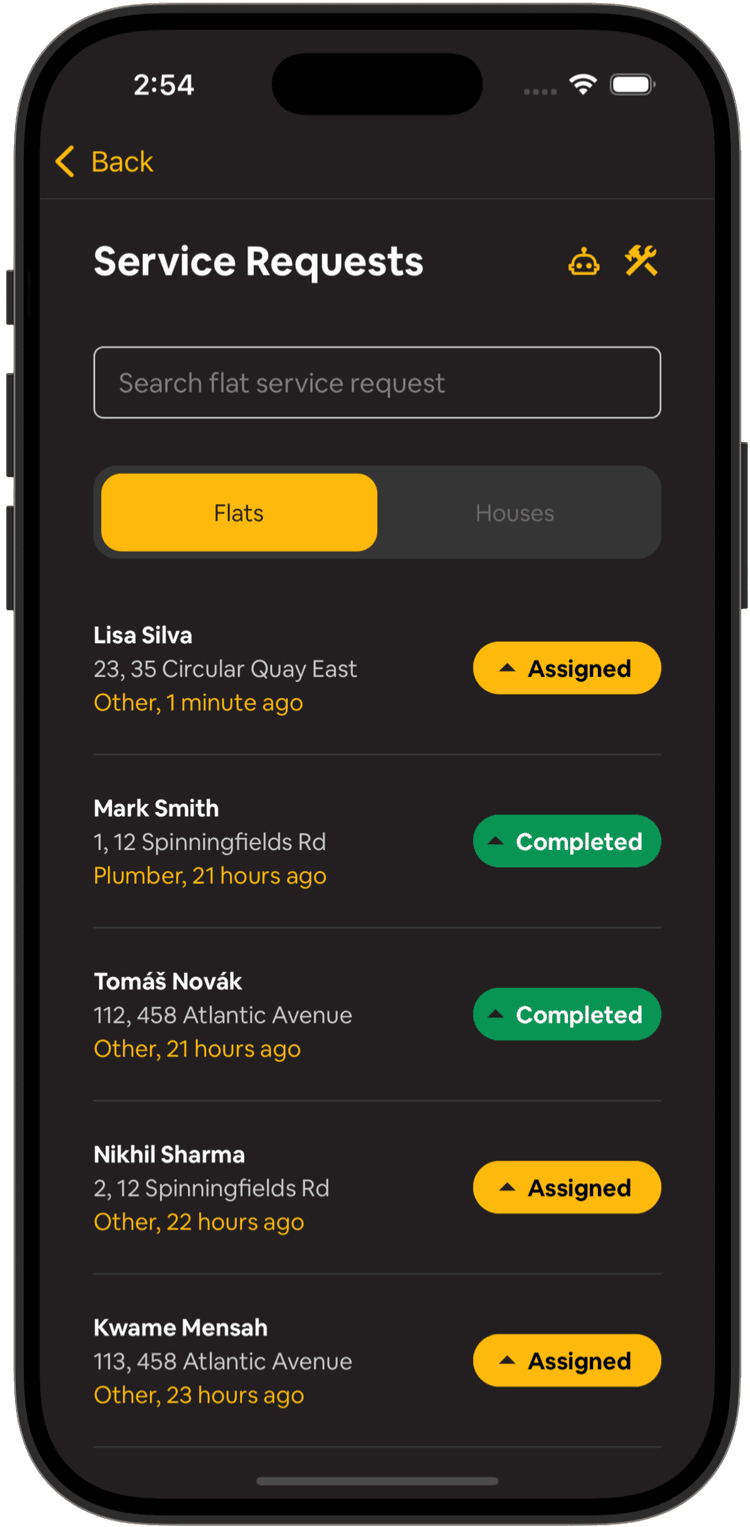 Estate Manager - Service Request Management