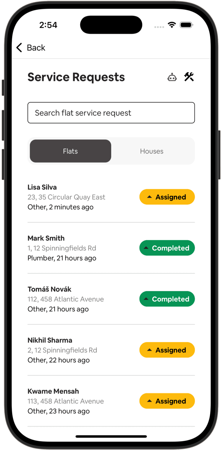 Estate Manager - Service Request Management