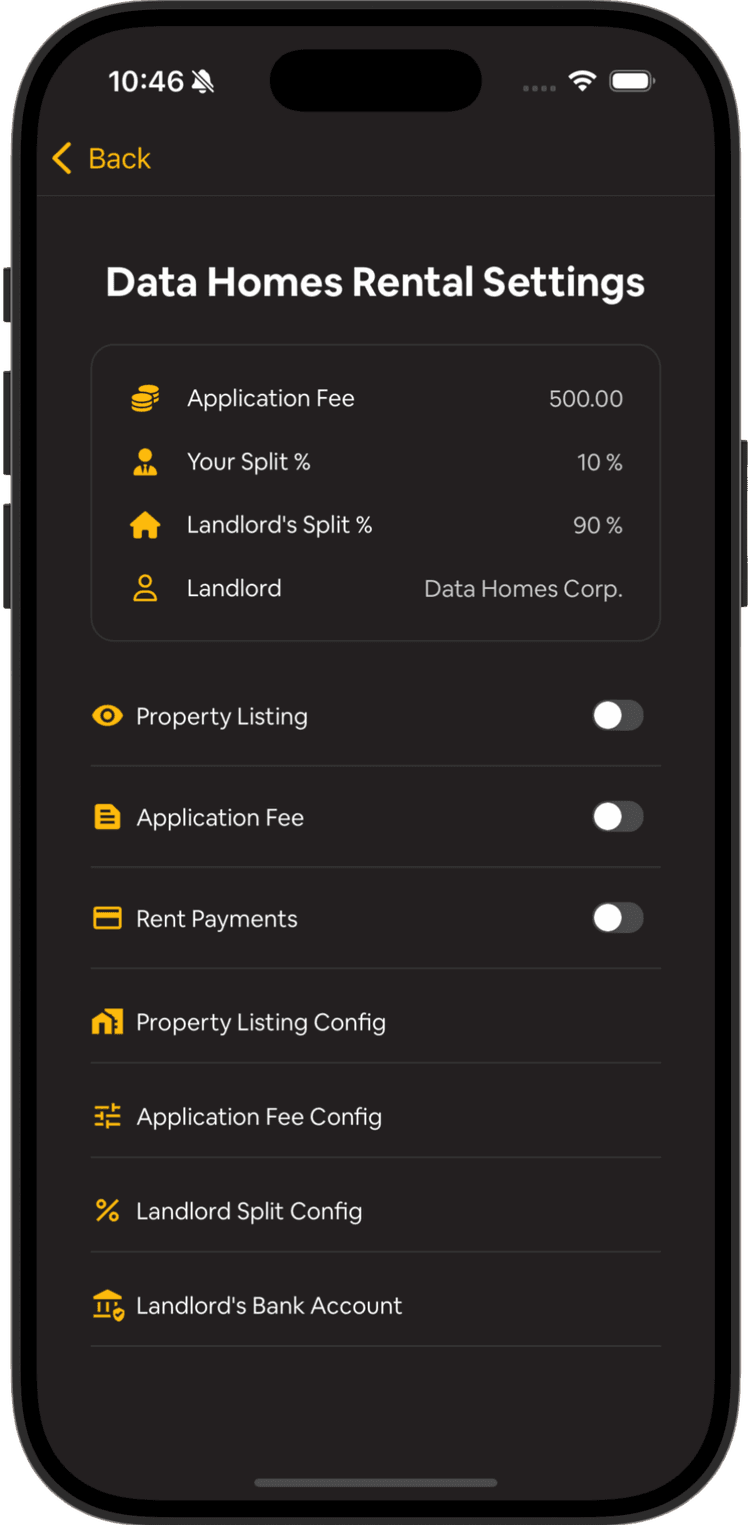 Estate Manager - Rental Settings (Customizable Features)